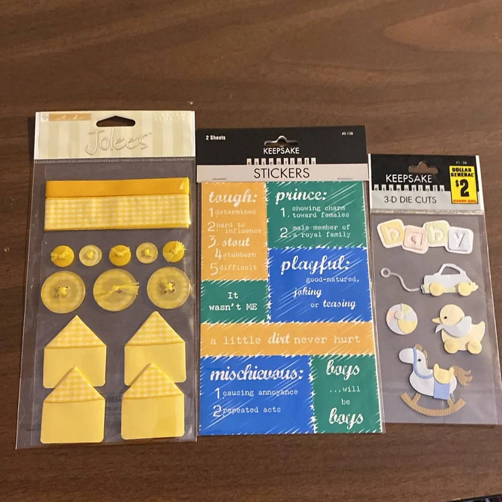 Neutral Gender Baby Childen Kids Scrapbooking Bundle